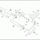 FXSTB 1BTY NIGHT TRAIN (2000) EXHAUST SYSTEM - FXST, FLSTC, FXSTS & FXSTB