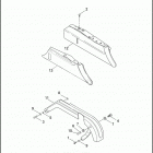 FXR4 1EVL CVO DYNA SUPER GLIDE (2000) REAR BELT GUARD