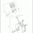 FXSTB 1BTY NIGHT TRAIN (2000) PISTONS & FLYWHEEL ASSEMBLY - TWIN CAM 88B ™