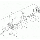 FXR4 1EVL CVO DYNA SUPER GLIDE (2000) Задний суппорт