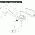 FLHPE FNVY Police Electra Glide (2000) (Japan Escort) FRONT FENDER, BUMPER ASSEMBLY
