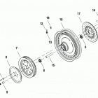 FXR3 EVLX FXR Super Glide (2000) Заднее колесо