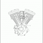 FXR3 1ETL CVO DYNA SUPER GLIDE (1999) ENGINE ASSEMBLY - COMPLETE