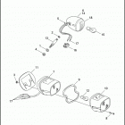 FXR4 1EVL CVO DYNA SUPER GLIDE (2000) TAIL LAMP & REAR TURN SIGNALS