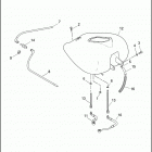 FLHTCUI 1FCW ULTRA CLASSIC (2000) FUEL TANK, FUEL INJECTED - FLHTCUI, FLHTCI & FLTRI