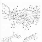 XL1200 1CAP SPORTSTER 1200 (2000) REAR FENDER & BELT GUARDS