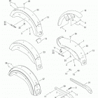 FXDS-CONV GGVY Dyna Glide Convertible (2000) FRONT & REAR FENDER & REAR FENDER COVERS