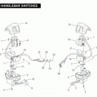 FLHPE FNVY Police Electra Glide (2000) (Japan Escort) HANDLEBAR SWITCHES