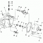 FXR3 EVLX FXR Super Glide (2000) CRANKCASE - GEAR SIDE