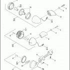 FXSTB 1BTY NIGHT TRAIN (2000) REAR TURN SIGNALS