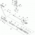 FXR3 EVLX FXR Super Glide (2000) Тормозной цилиндр задний