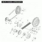 FXDS-CONV GGVY Dyna Glide Convertible (2000) BELTS, CHAINS, & SPROCKETS