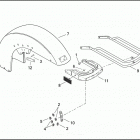 FLHTPI 1FMW ELECTRA GLIDE STANDARD POLICE (2000) FRONT FENDER, BUMPER ASSEMBLY