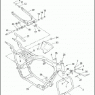 FLTRSEI 1PAC CVO ROAD GLIDE (2000) FRAME, REAR FORK & JIFFY STAND