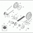 FXR4 1EVL CVO DYNA SUPER GLIDE (2000) BELT, CHAIN & SPROCKETS