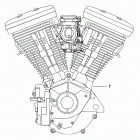FXR3 EVLX FXR Super Glide (2000) ENGINE ASSEMBLY - COMPLETE