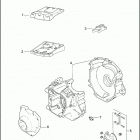 FLHP 1FJV ROAD KING POLICE (2000) CRANKCASES, CAM COVER, ROCKER COVERS
