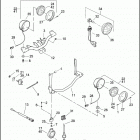 FLSTC 1BJY HERITAGE SOFTAIL CLASSIC (2000) PASSING LAMPS - FLSTC & FLSTS, FRONT TURN SIGNALS - FLST...