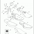 FXD 1GHV DYNA SUPER GLIDE (2000) SEATS & SISSY BAR