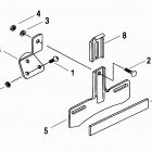 FXR3 EVLX FXR Super Glide (2000) LICENSE PLATE BRACKET