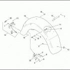 FLTRSEI 1PAC CVO ROAD GLIDE (2000) Задний бампер