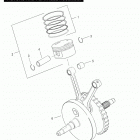 FXDS-CONV GGVY Dyna Glide Convertible (2000) PISTONS AND FLYWHEEL ASSEMBLY