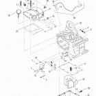 FXDS-CONV GGVY Dyna Glide Convertible (2000) TRANSMISSION HOUSING & OIL TANK
