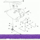 FXR3 EVLX FXR Super Glide (2000) Топливный бак
