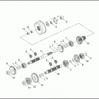 FXDL 1GDV DYNA LOW RIDER (2000) TRANSMISSION GEARS