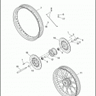 FXR4 1EVL CVO DYNA SUPER GLIDE (2000) Переднее колесо