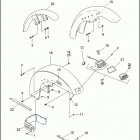FXST 1BHL SOFTAIL STANDARD (1999) FRONT FENDER - FXST, FXSTB, FXSTC, FLSTC & FLSTF
