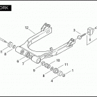 FXR2 1ESL CVO DYNA SUPER GLIDE (1999) REAR FORK