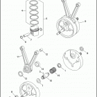 XL1200 1CAP SPORTSTER 1200 (1999) PISTONS, CONNECTING RODS & FLYWHEELS