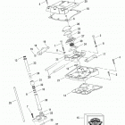 FXDS-CONV GGVX Dyna Glide Convertible (1999) ROCKER ARM ASSEMBLY & PUSH RODS (REAR SHOWN)