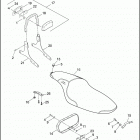 FXR2 1ESL CVO DYNA SUPER GLIDE (1999) SEAT & SISSY BAR