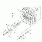 XL1200 1CAP SPORTSTER 1200 (1999) FRONT WHEEL - CAST