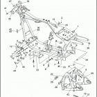 FXST 1BHL SOFTAIL STANDARD (1999) FRAME, REAR FORK & JIFFY STAND