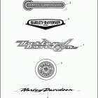 FLHT 1DDV ELECTRA GLIDE STANDARD (1999) FUEL TANK TRIM