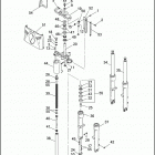 FLSTF 1BML FAT BOY (1999) FRONT FORK - FLSTC & FLSTF