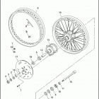 XL1200 1CAP SPORTSTER 1200 (1999) FRONT WHEEL - LACED
