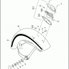 FLSTS 1BRL HERITAGE SPRINGER (1999) FRONT FENDER - FLSTS