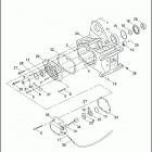 FXD 1GHV DYNA SUPER GLIDE (1999) TRANSMISSION BEARINGS & SIDE COVERS