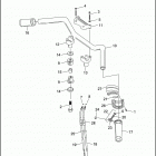 XL883HUG 4CEM SPORTSTER 883 HUGGER (1998) HANDLEBAR & THROTTLE CONTROL