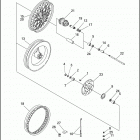 FXD 1GHL DYNA SUPER GLIDE (1998) Переднее колесо