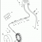 FLHT 1DDL ELECTRA GLIDE STANDARD (1998) ALTERNATOR & REGULATOR