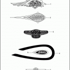 FXSTC 1BKL SOFTAIL CUSTOM (1998) FUEL TANK TRIM