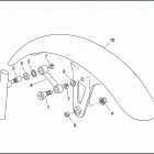 FXSTS 1BLL SPRINGER SOFTAIL (1998) FRONT FENDER - FXSTS