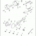 FXSTC 1BKL SOFTAIL CUSTOM (1998) REAR TURN SIGNALS