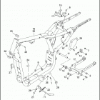 XL883HUG 4CEM SPORTSTER 883 HUGGER (1998) FRAME, REAR FORK & JIFFY STAND