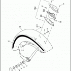 FLSTS 1BRL HERITAGE SPRINGER (1998) FRONT FENDER - FLSTS